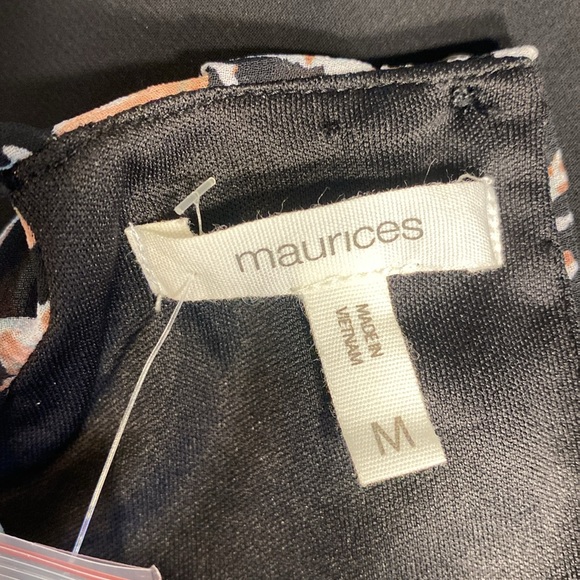 Maurice’s NWT halter dress size M black with beautiful pink and white florals - Picture 8 of 11